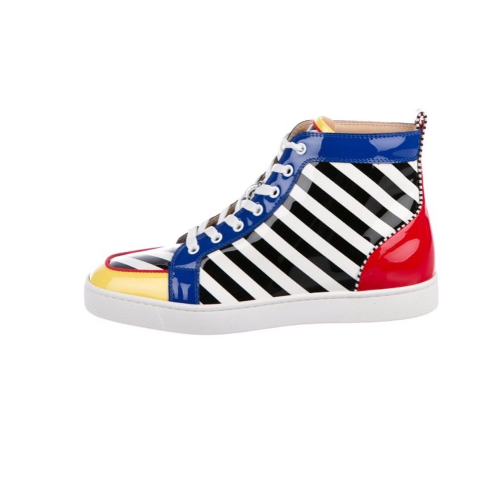 CHRISTIAN LOUBOUTIN
Louis Striped Patent Leather